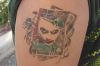 Temporary joker tattoo design